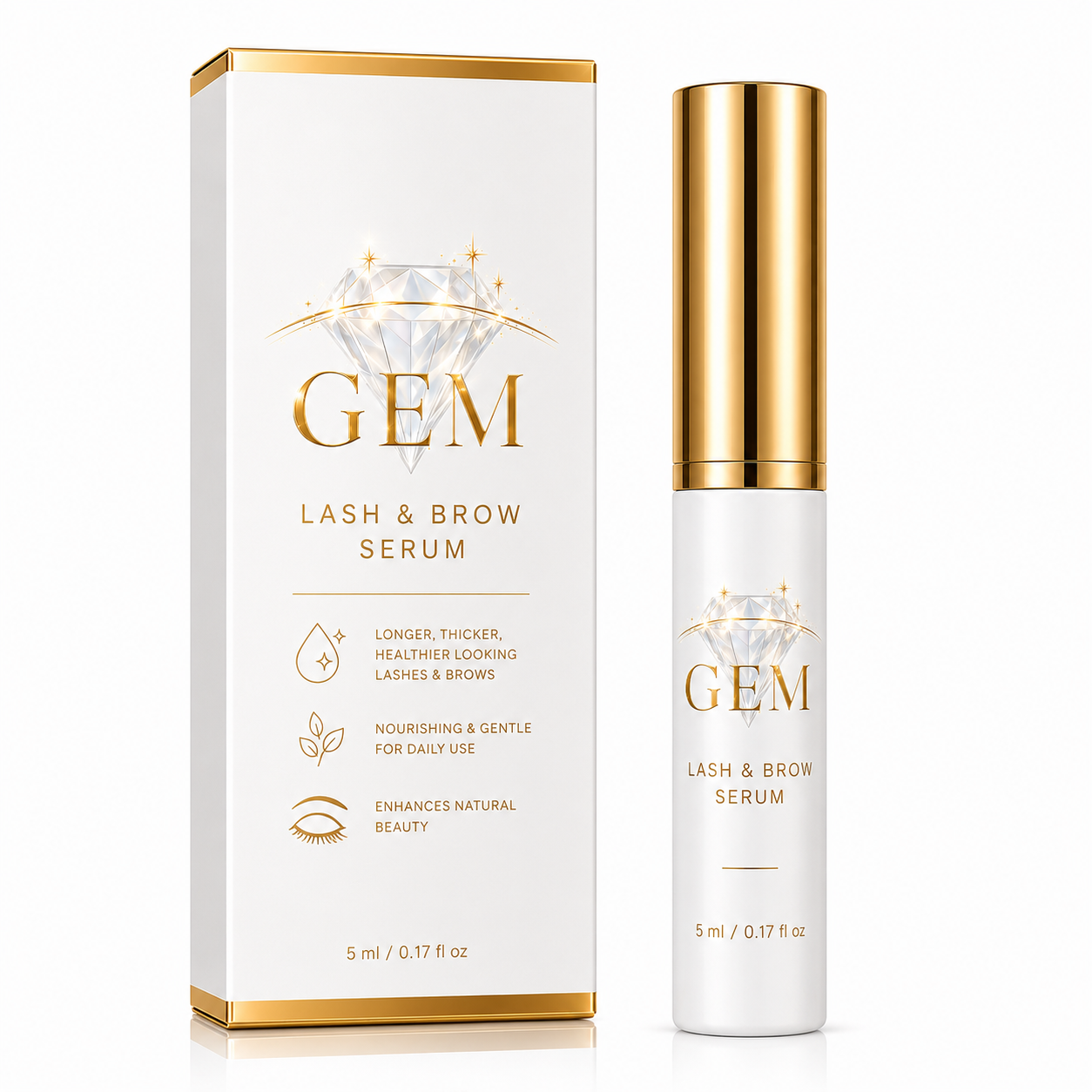 Gem Cosmetics Lash & Brow Growth Serum